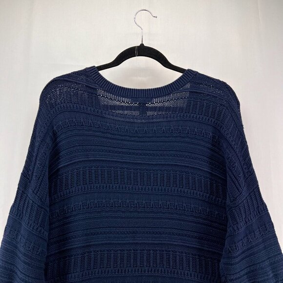 GAP Sweater Womens Size 2XL Striped Jacquard Jumper Long Sleeve Pullover Blue - Picture 5 of 11